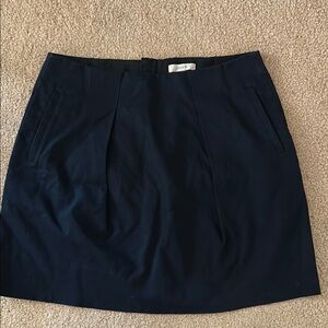J. Crew Black Pleated Bubble Mini Skirt